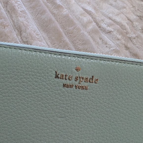 Kate Spade Mint Leather Accessory with Gold Detail - Picture 2 of 6